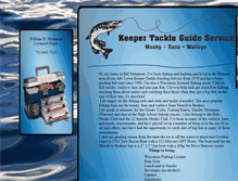 Tablet Screenshot of keepertackleguideservice.com
